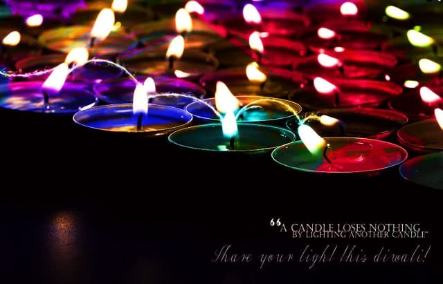 Diwali-Lamps-and-Quotes
