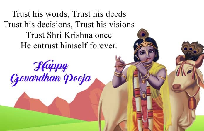 govardhan quotes in english, indian festivals wishes