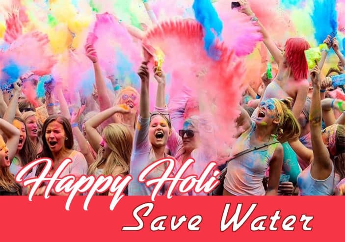 Save Water and play holi