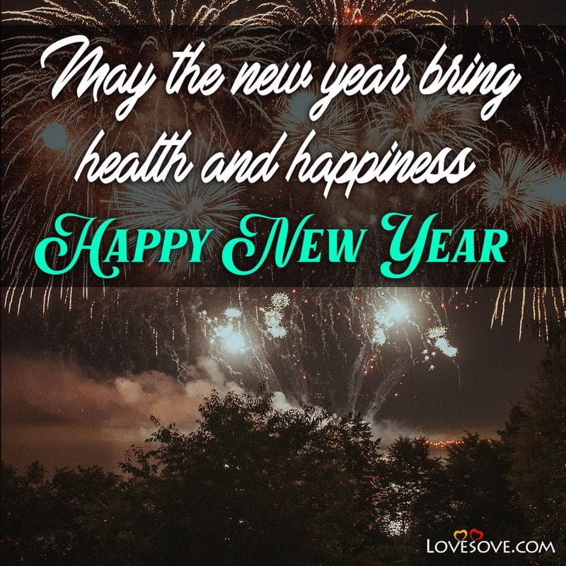 May the new year bring health and happiness