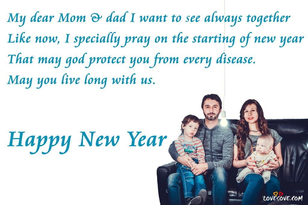 New Year 2019 English Wishes Images, , happy new year wishes for parents