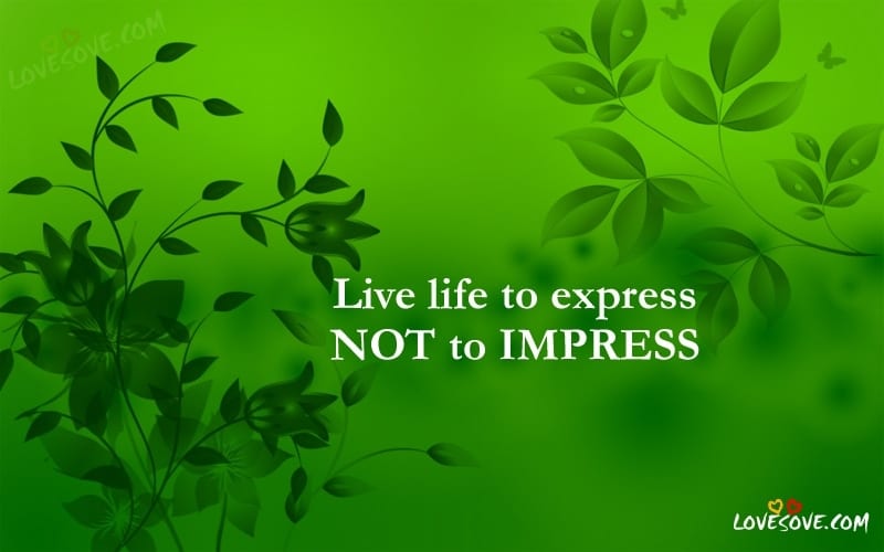 live life to express not to impress sweet status best statuslovesove, images