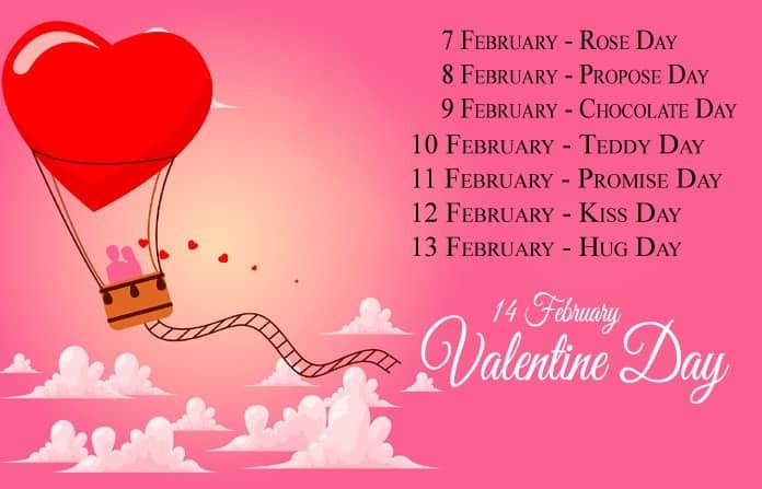 DATE SHEET OF VALENTINE WEEK 2020, , valentine week sheet lovesove