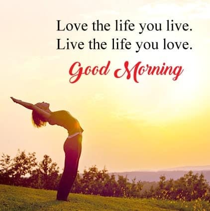 morning status, live your life good morning status