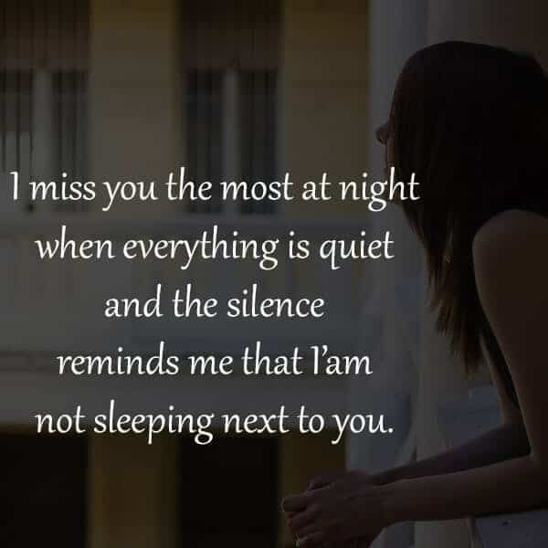 I Miss You The Most At Night