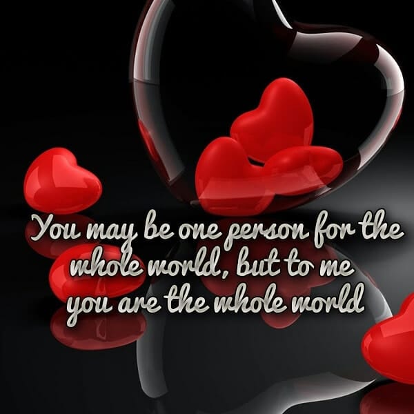 You May Be One Person, , you may be one romantic message lovesove