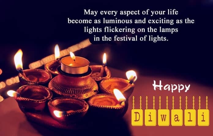 One Line Happy Diwali WhatsApp Status, Best Wishes Diwali Quotes for Friends Family & Lovers