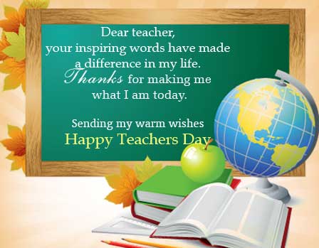 Dear Teacher Your Inspiring Words
