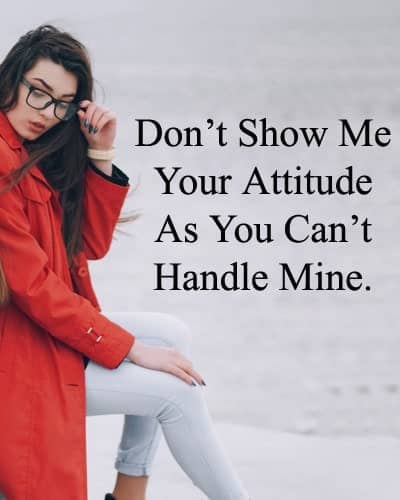 Attitude English, , liner status about attitude by girl lovesove