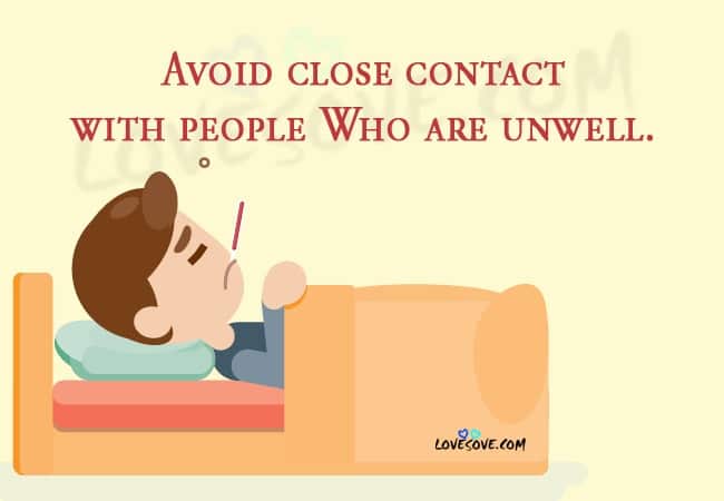 Avoid Close Contact With People