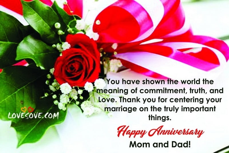 Happy Wedding Anniversary Wishes & Quotes For Mom & Dad