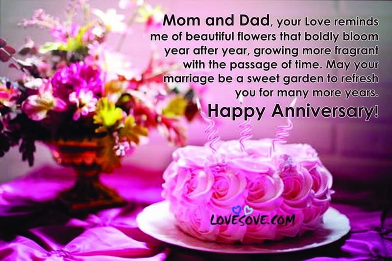 Happy Wedding Anniversary Wishes Quotes For Mom Dad