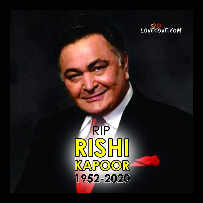 Rishi Kapoor RIP