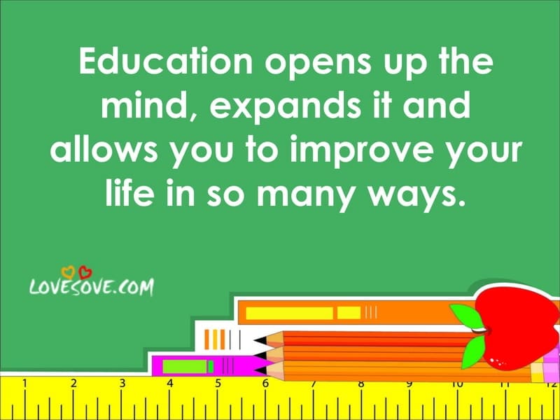 Education opens up the mind