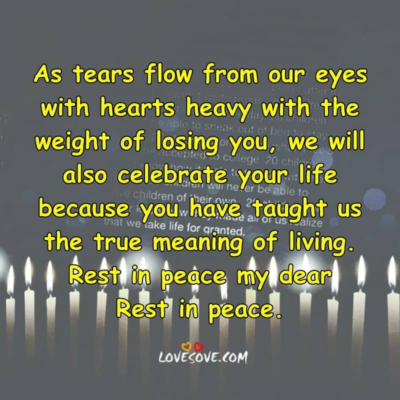 As tears flow from our eyes with hearts