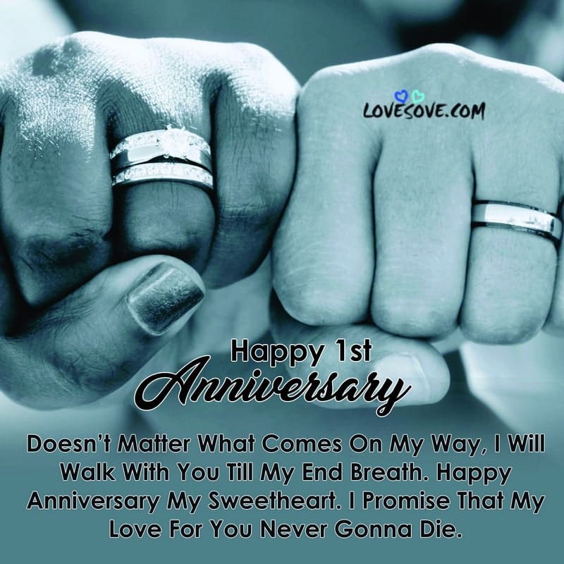 Romantic First Wedding Anniversary Wishes To Husband-Wife, , St Wedding Anniversary Wishes For Husband From Wife Lovesove