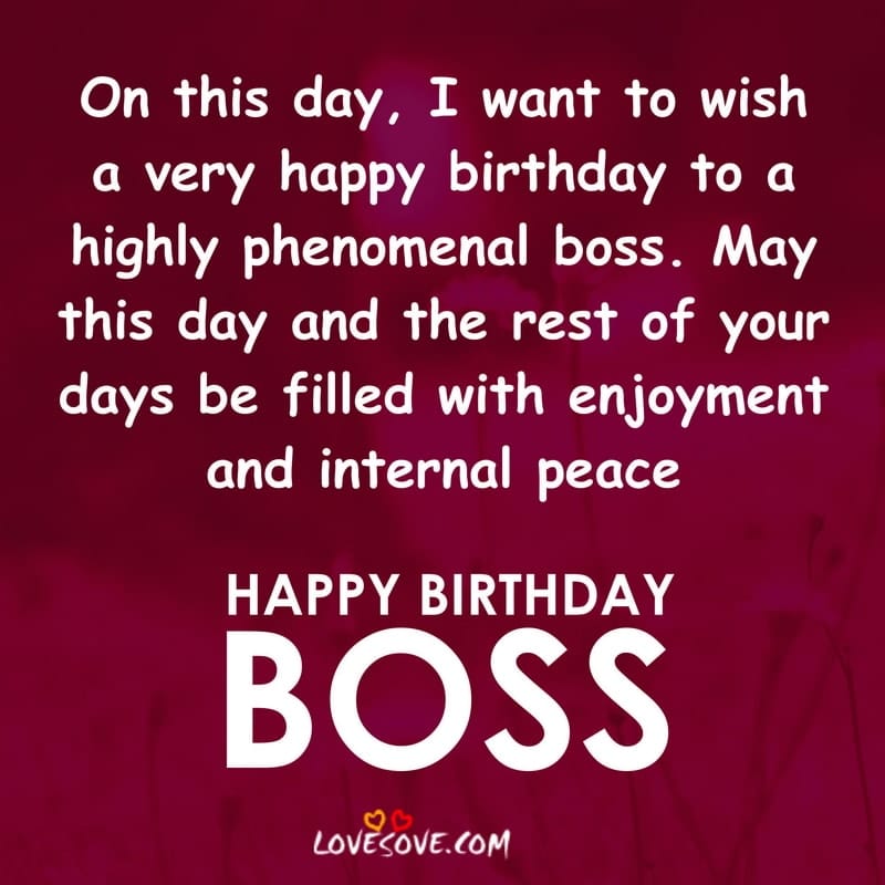 Wishing a very happy birthday to a very wonderful boss, , best birthday wishes for boss lovesove