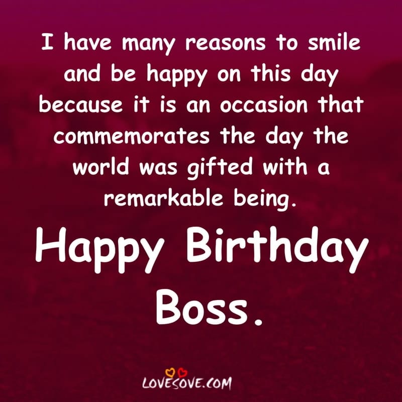 Wishing a very happy birthday to a very wonderful boss, , birthday wishes for boss card lovesove