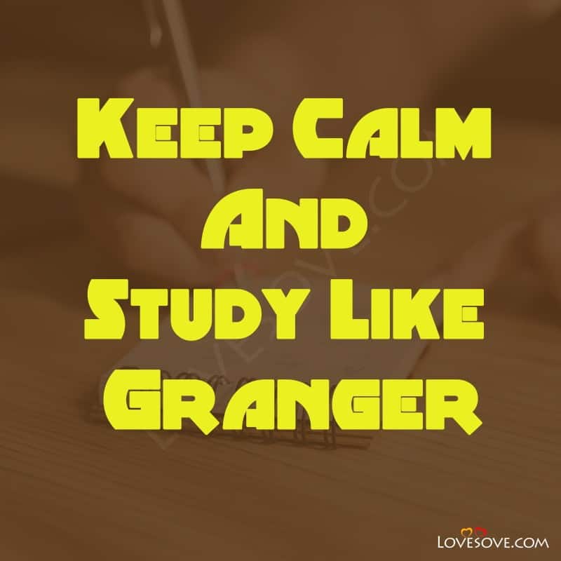 Keep Calm And Study