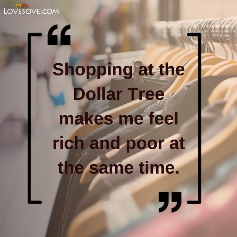 Shopping at the Dollar Tree makes, , shopping status images lovesove