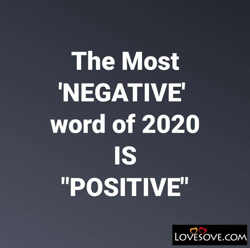 The Most NEGATIVE word of 2020
