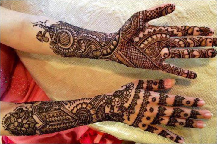 Rajasthani Mehndi For Bridal, Rajasthani Bridal Mehndi Designs For Full Hands Back Side, New Rajasthani Bridal Mehndi Designs