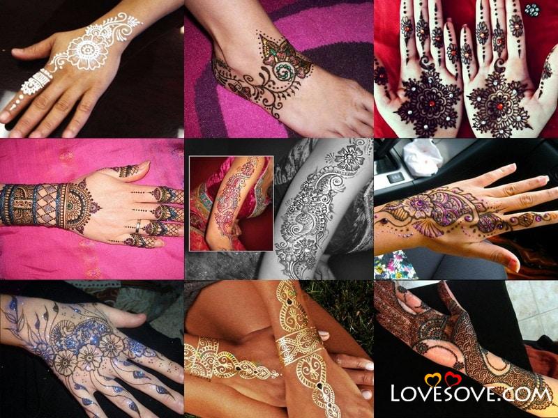 Glitter Mehndi Designs, Glitter Mehndi Designs Arabic For Hands