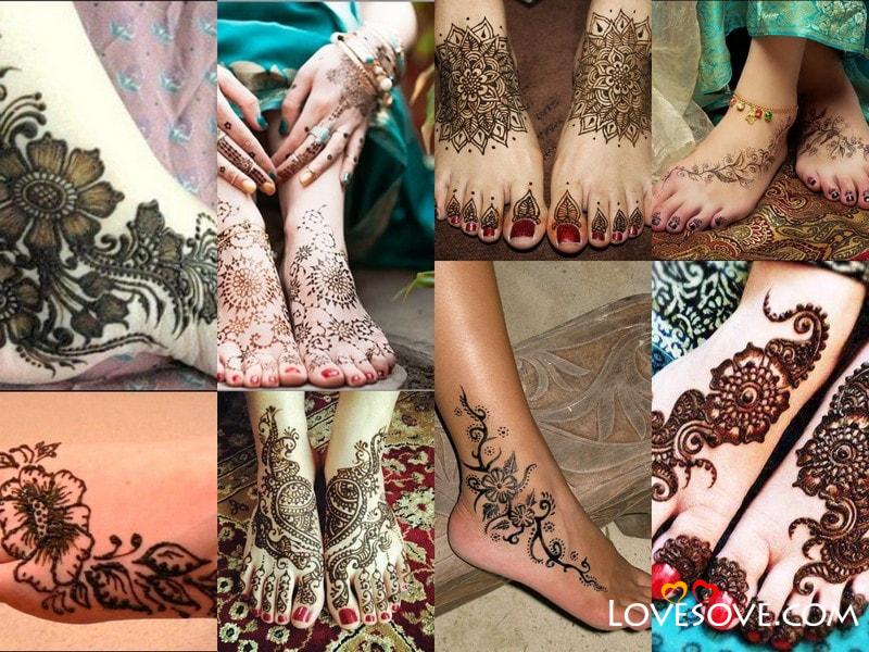 Mehndi Designs for Legs, Trendy Arabic Foot Mehndi Designs