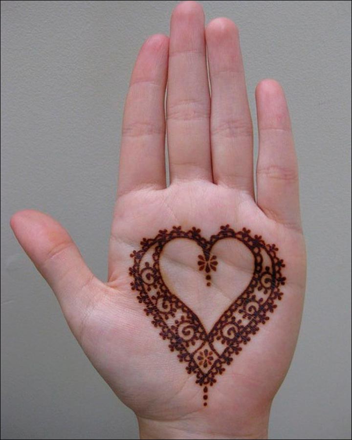48+ Simple Love Henna Designs Background - arriva101