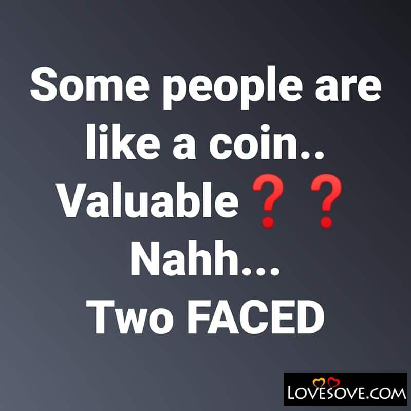 Some people are like a coin