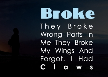 broke they broke wrong parts in me, , broken heart status lovesove
