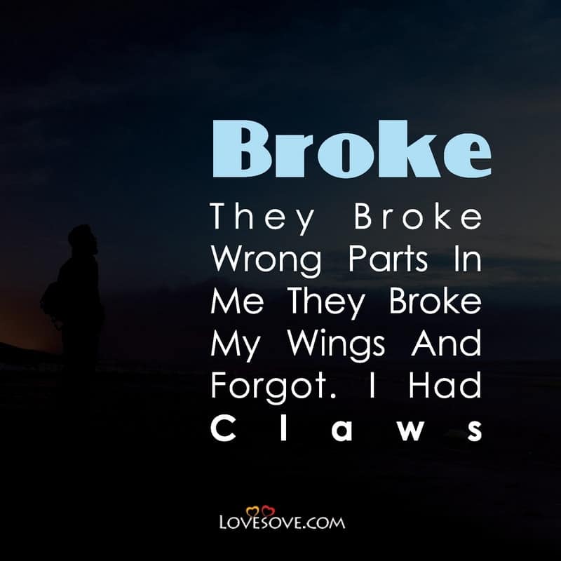 Broke They Broke Wrong Parts In Me