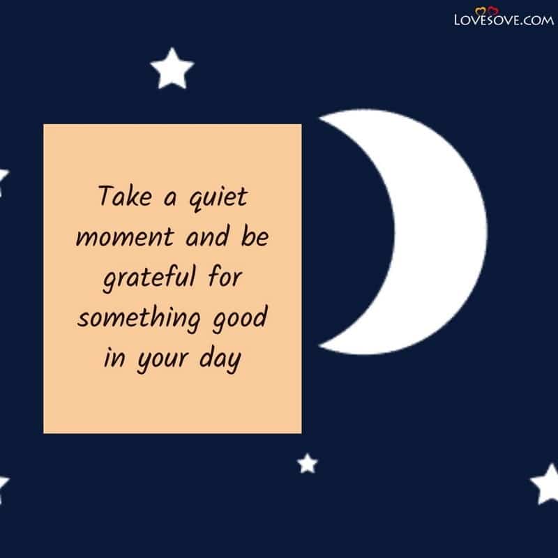 Take a quiet moment and be grateful