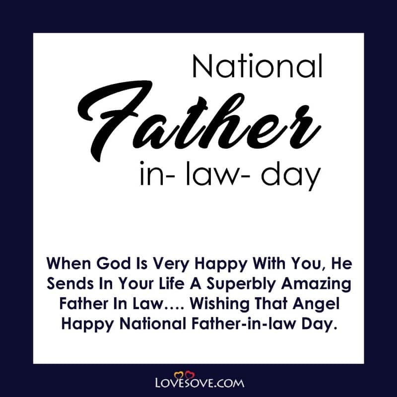 National Father-In-Law Day Wishes, Quotes, Messages & Status