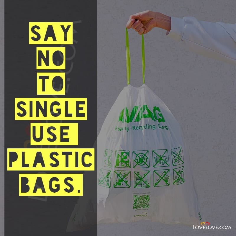 Happy International Plastic Bag Free Day Wishes, Status Images, International Plastic Bag Free Day, say no to single use lovesove