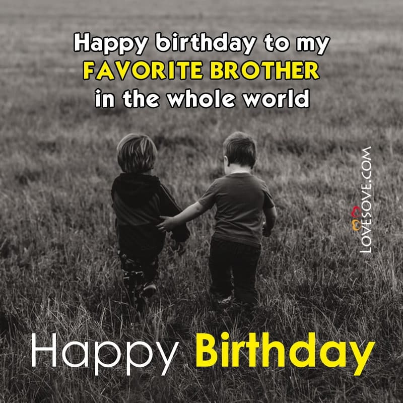 Happy Birthday Status & Quotes For Brother, Brother Birthday Wishes, Birthday Quotes For Brother, birthday status for best brother lovesove