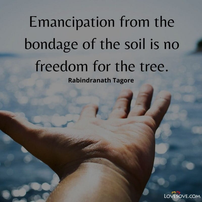 Emancipation from the bondage