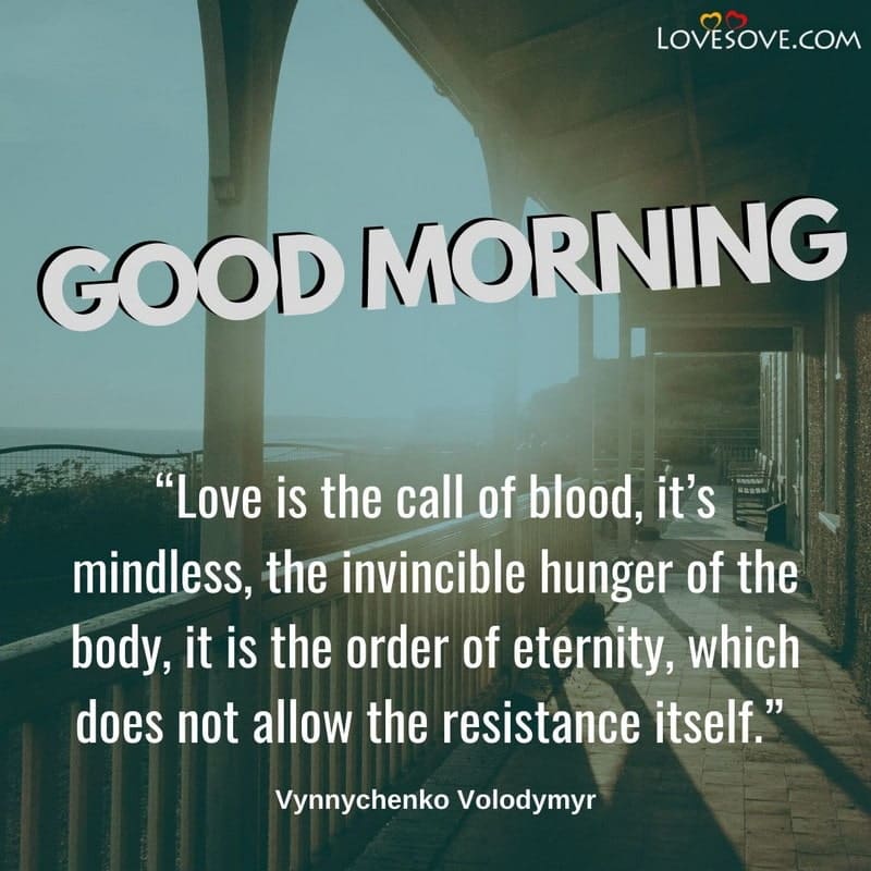 Love is the call of blood, , good morning wishes lovesove