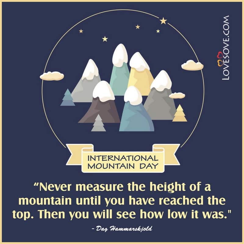 happy international mountain day quotes, status, theme & images, international mountain day, mountain day status lovesove