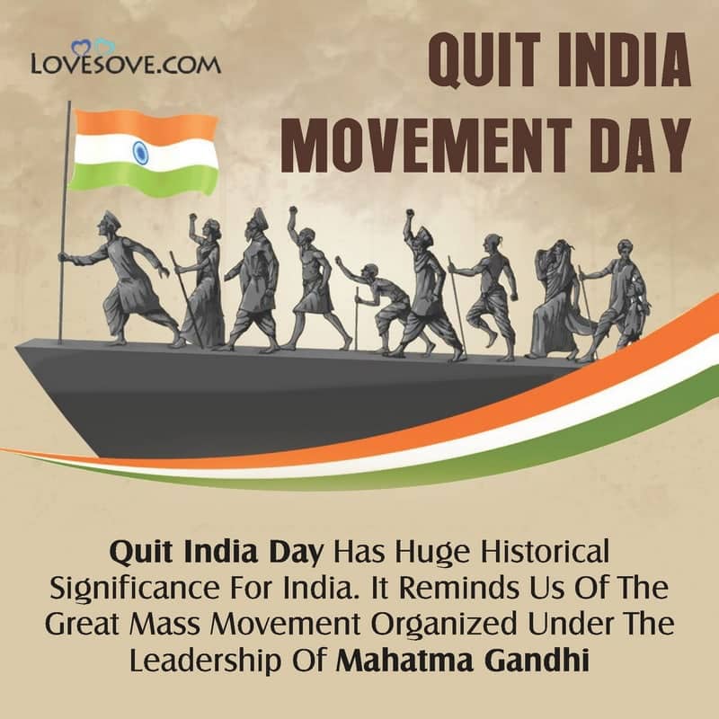 Quit India Movement Day Best Messages & Quotes, Quit India Day