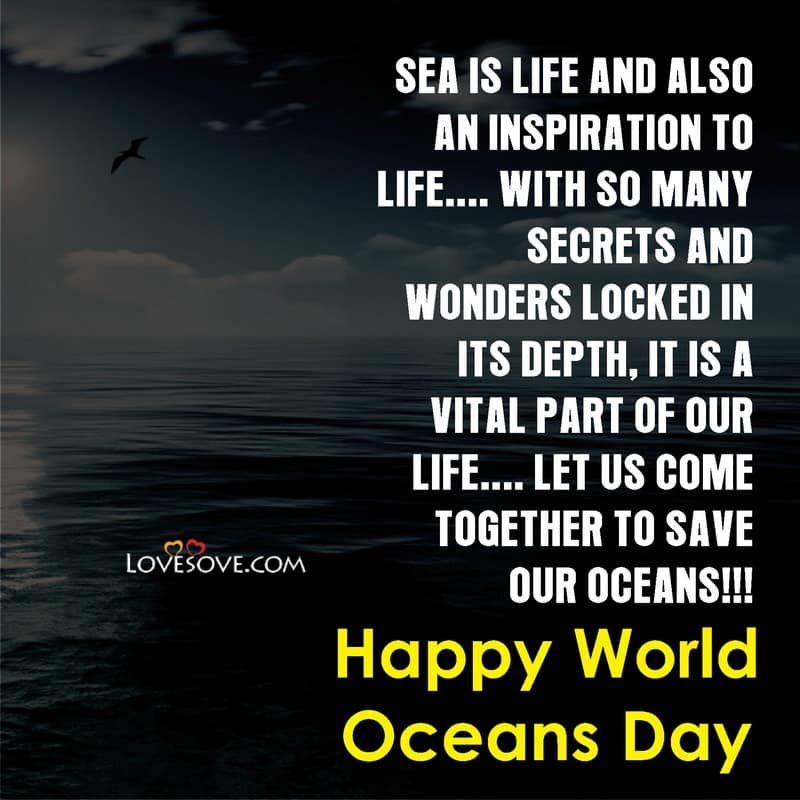 happy world ocean day quotes, status, images, theme & facts, world ocean day status, world ocean day message lovesove