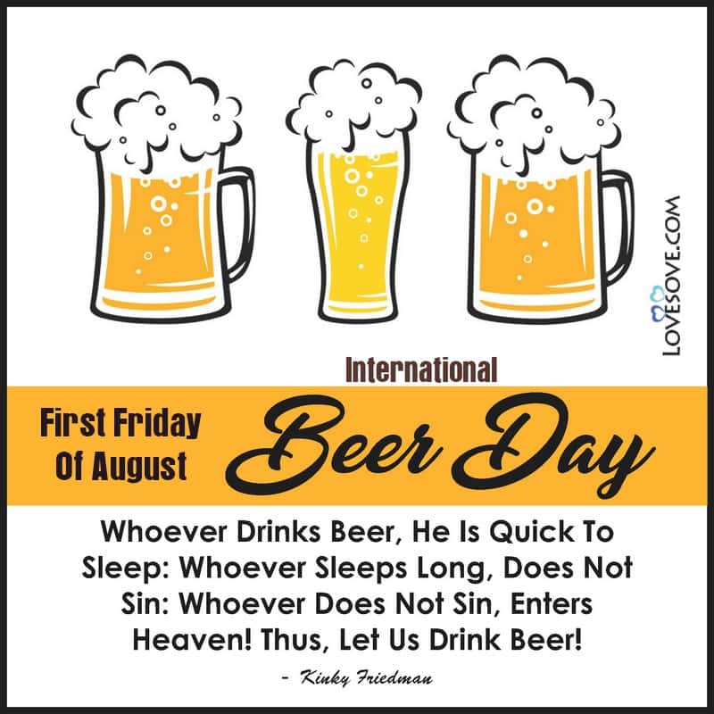 International Beer Day Images, Beer Day Quotes & Status