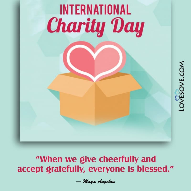 Happy International Charity Day, Wishes, Quotes & Status