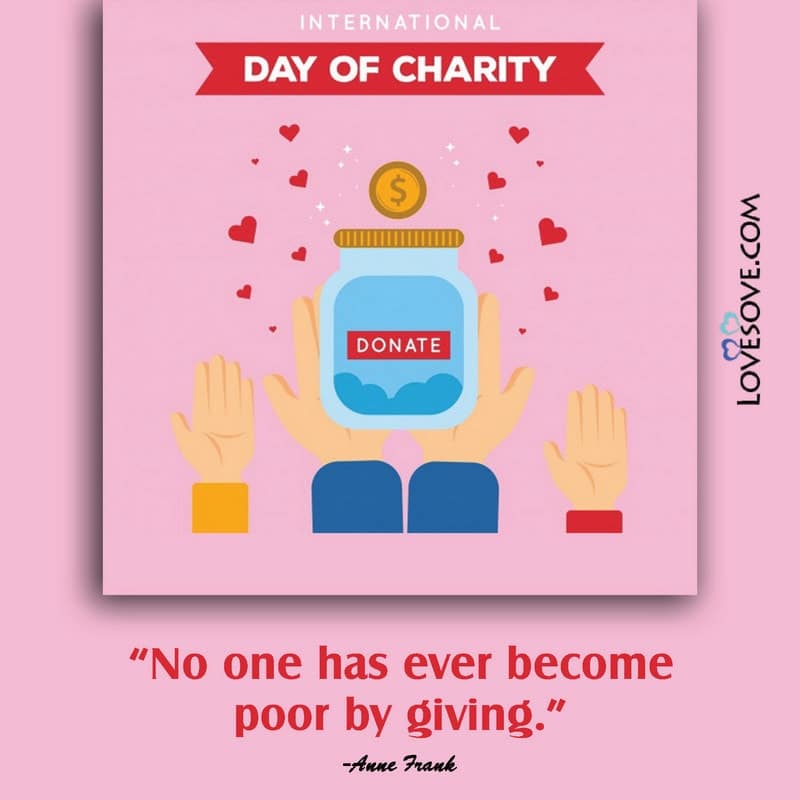 international day of charity, international day of charity quotes, international day of charity status,