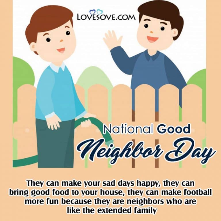 Good Neighbour Day Thoughts & Quotes, Being A Good Neighbour