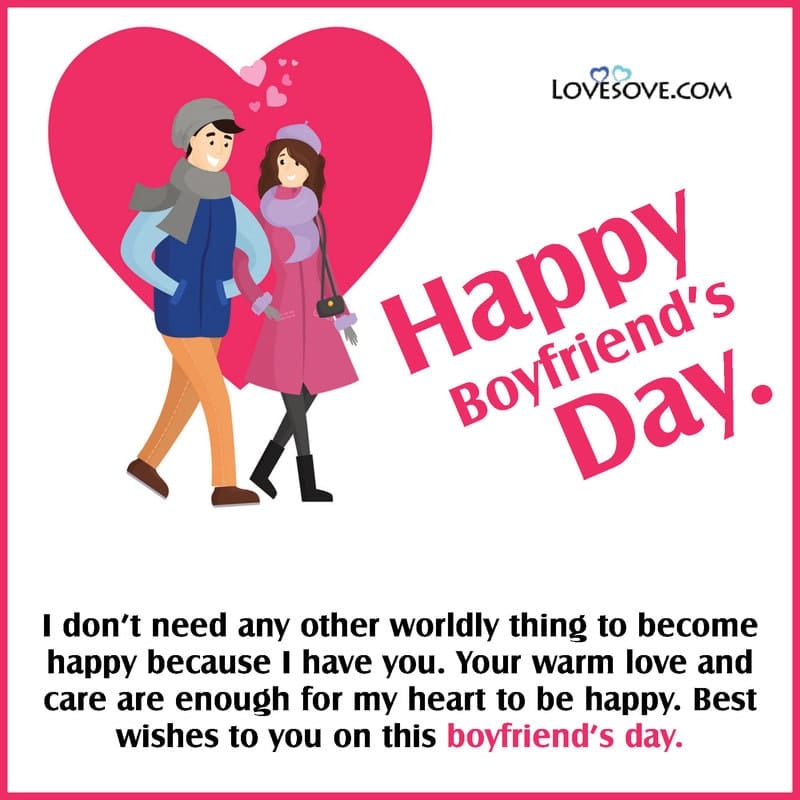 Happy National Boyfriend Day Wishes, Status, Messages & Quotes