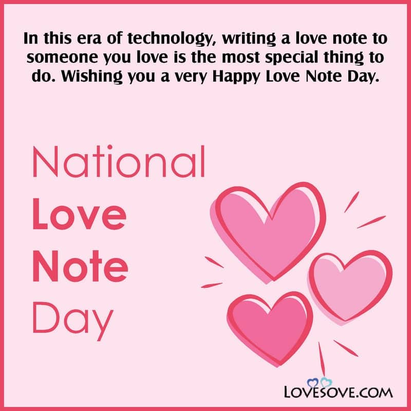 National Love Note Day, National Love Note Day 2020, Happy National Love Note Day, National Love Note Day Pictures,