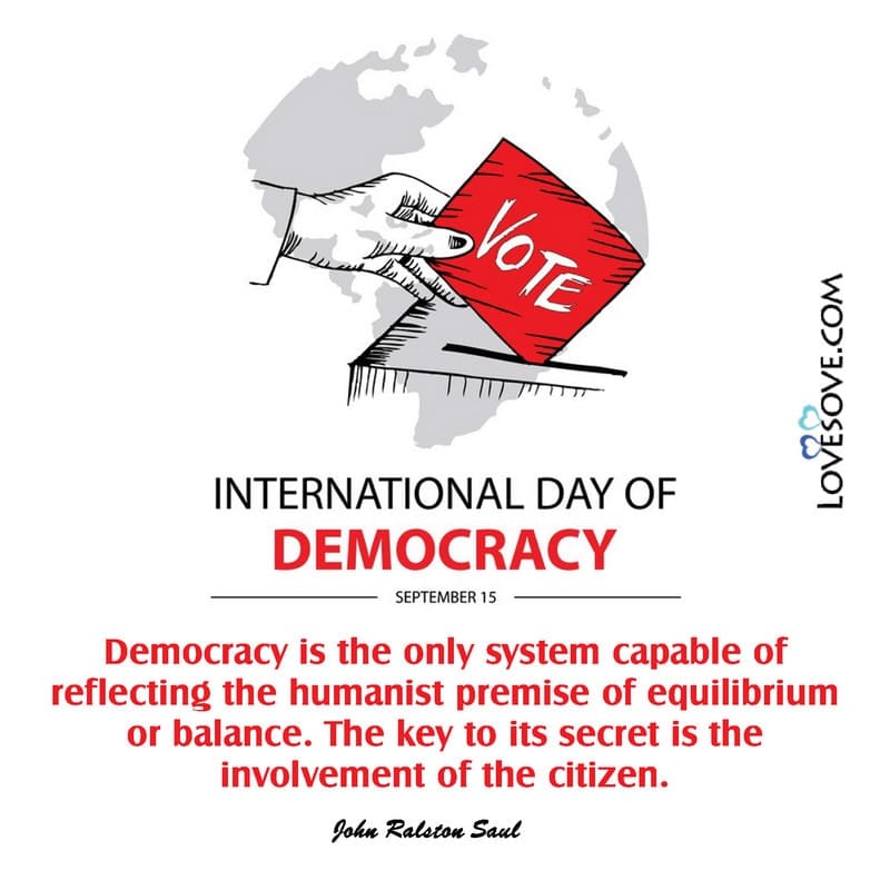International Day Of Democracy Thoughts, Messages & Quotes
