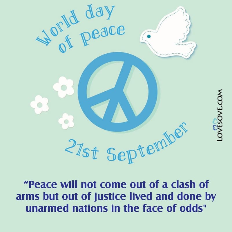 International Day Of Peace 2020 Quotes, International Day Of Peace Thought, International Day Of Peace Status, International Day Of Peace Inspiring Lines, International Day Of Peace Lines,