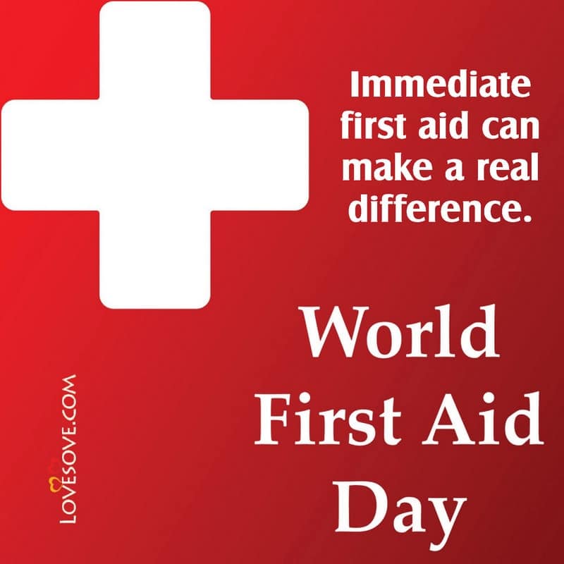 World First Aid Day Quotes, Status, Thought, Theme & Images